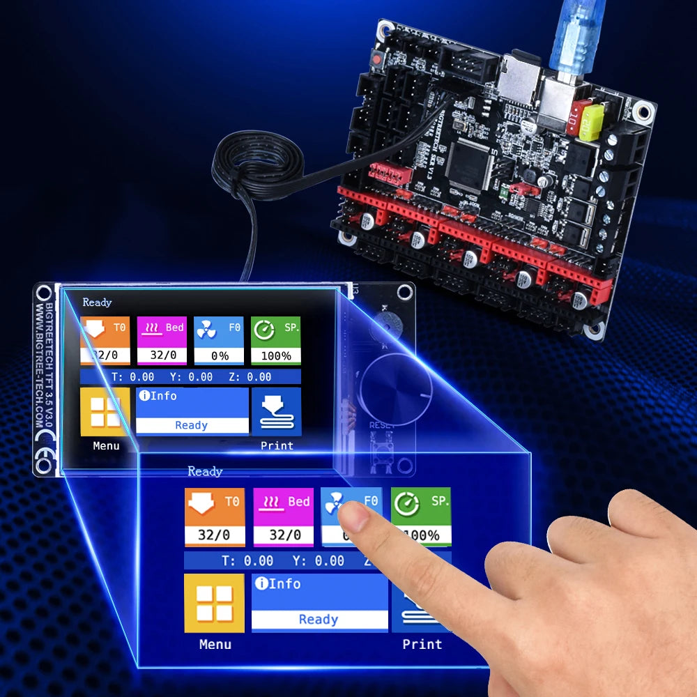 BIGTREETECH TFT35 V3.0 Touch Screen 3.5 inch With WIFI 12864 LCD Display Mode Panel MKS TFT35 For SKR MINI E3 V2.0 Ender Board
