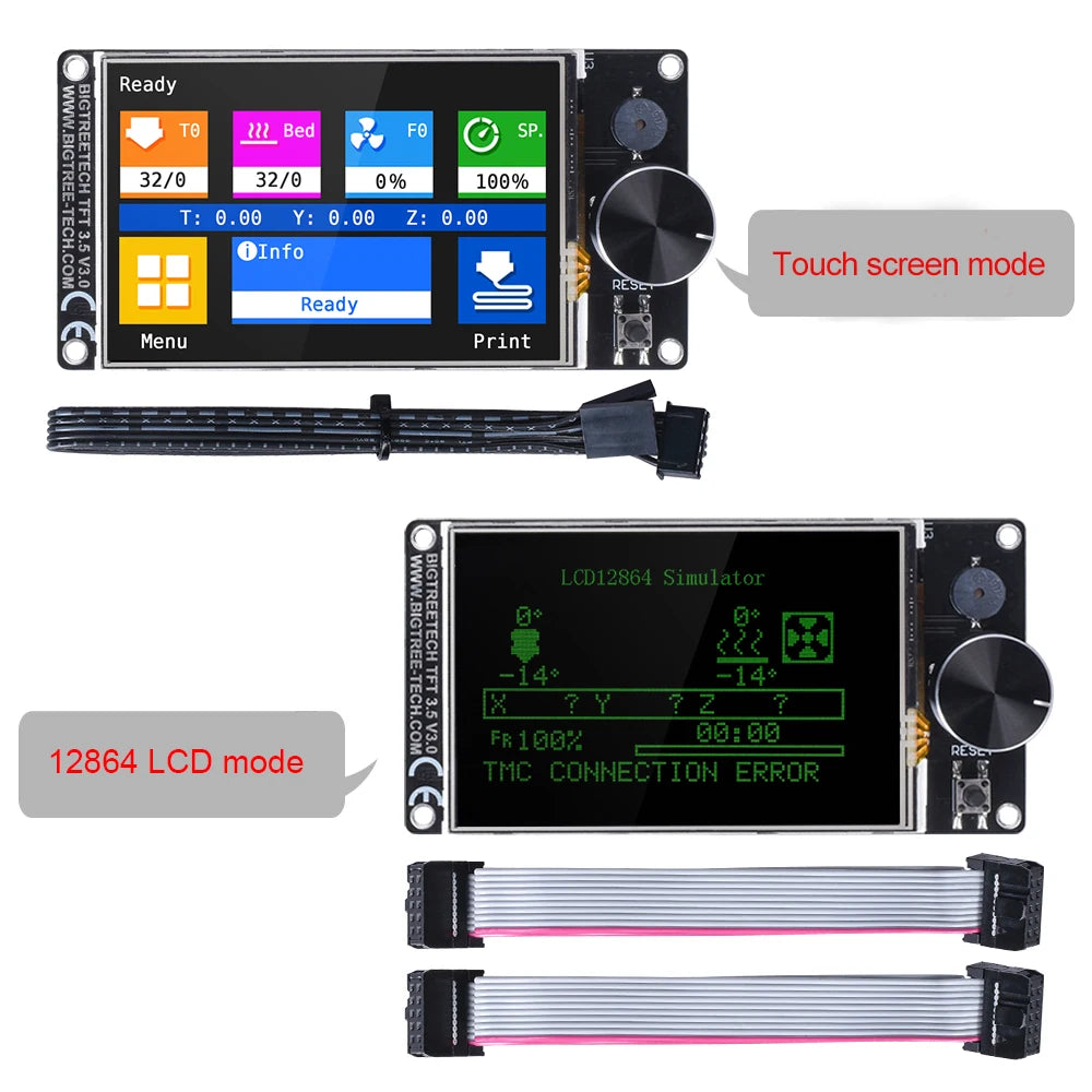 BIGTREETECH TFT35 V3.0 Touch Screen 3.5 inch With WIFI 12864 LCD Display Mode Panel MKS TFT35 For SKR MINI E3 V2.0 Ender Board