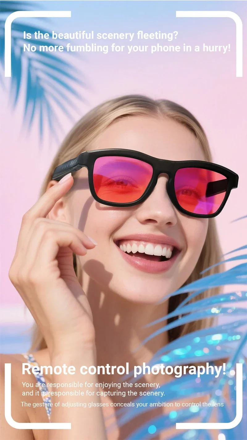 High‑Tech Electrochromic Smart Glasses, Bluetooth Touch‑Controlled Dimming , Premium Multifunctional Design with AI Real‑Time