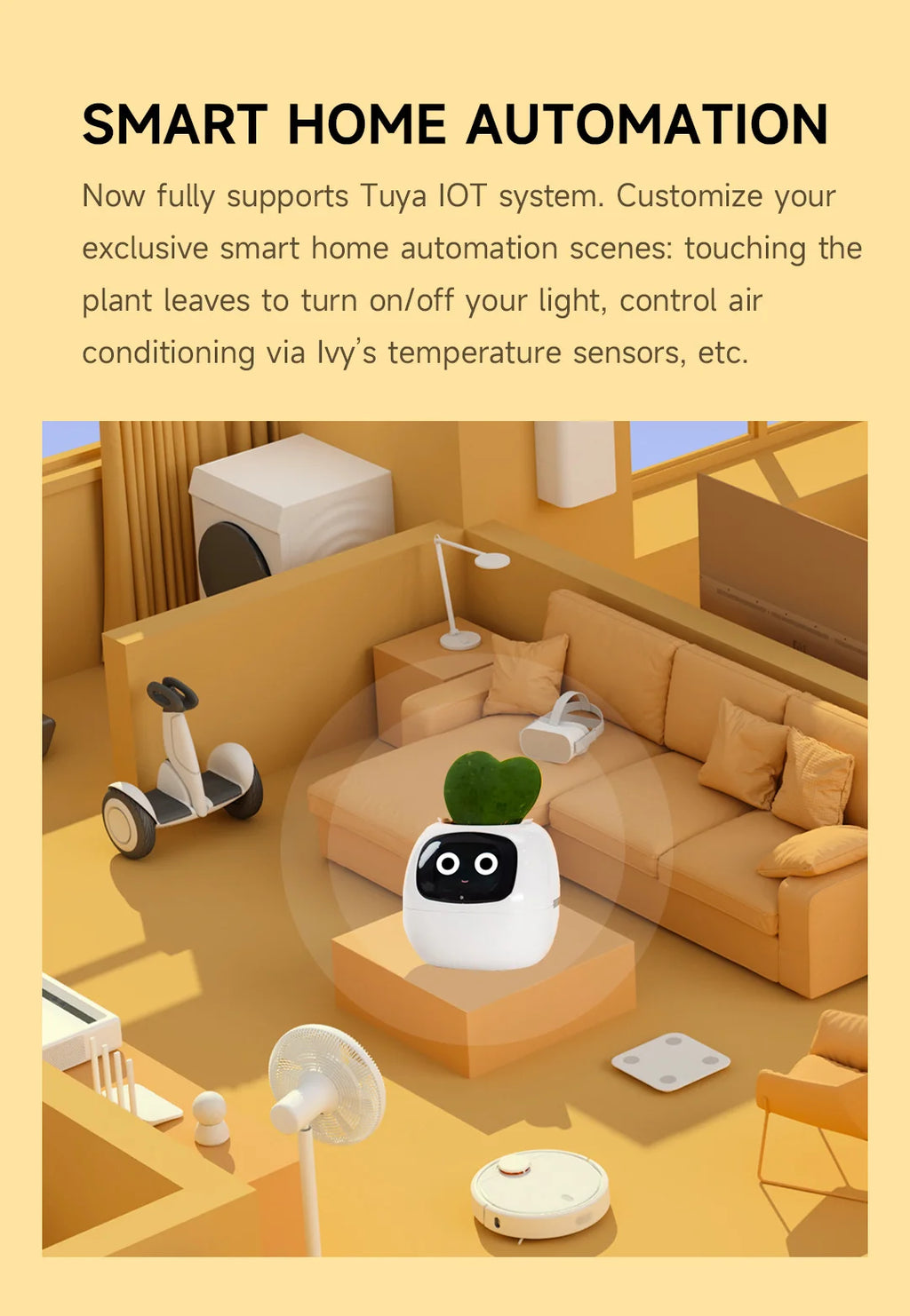 2026 NEW Second Generation Smart Planter Fun Over 49 Rich Expressions 7 Smart AI Chips Make Raising Plants Easy And Fun