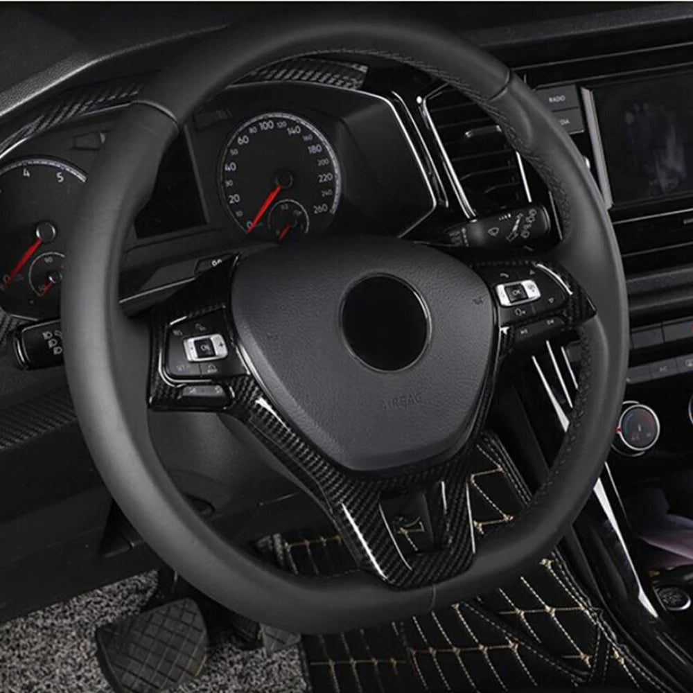 Car accessories Steering Wheel Trim For Volkswagen T-ROC C-TREK T-Cross TAYRON Phideon Teramont Atlas Arteon Fox MULTIVAN Sharan