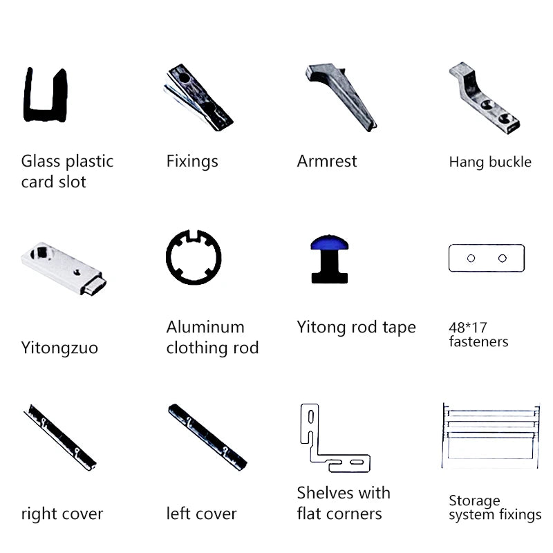 Storage Rack Wardrobe Open Cloakroom Bedroom Simple Angle Steel Clothes Hanger Household Floor-Standing Multi-Layer Storage Rack
