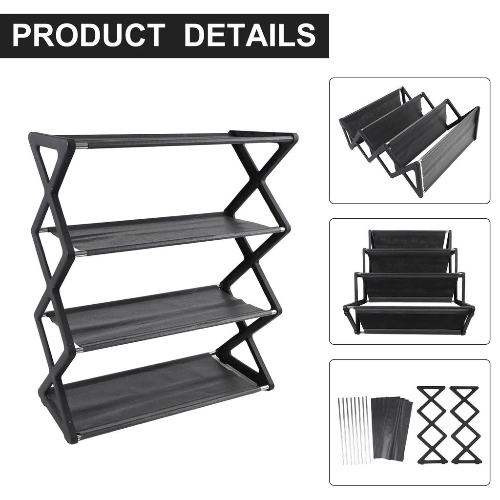 Dorm Room Storage Entryway Organization 50*18*5cm Ladder Shoe Rack Easy To Assemble Shoe Organizer Unit Shoe Rack