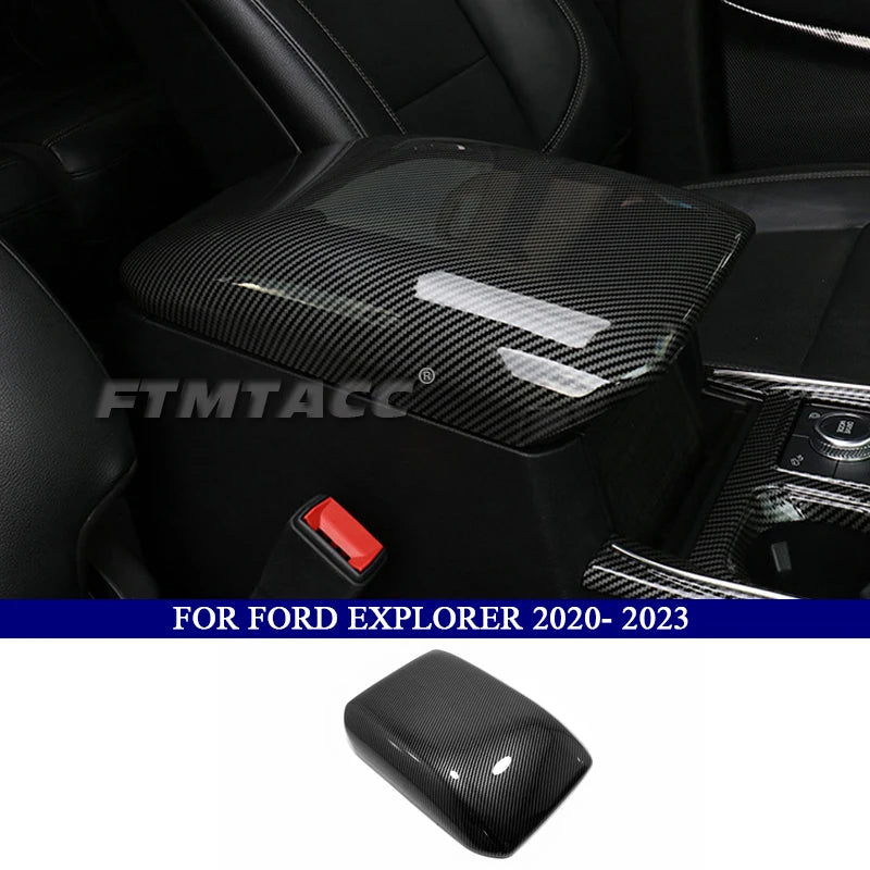 Car Accessories for Ford Explorer 2020 2021 2022 2023 ABS Carbon Fiber Interior Kit Decoration Cover Trim Side Air Vent Outlet