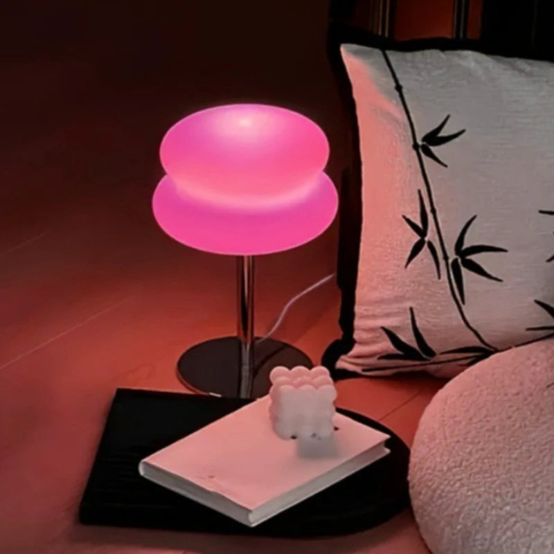 Bedroom Table Lamps Bedside Lamp Bread Shaped Living Room Ambient Light Night Stand Eye Protection Lamp Home Decoration Gifts