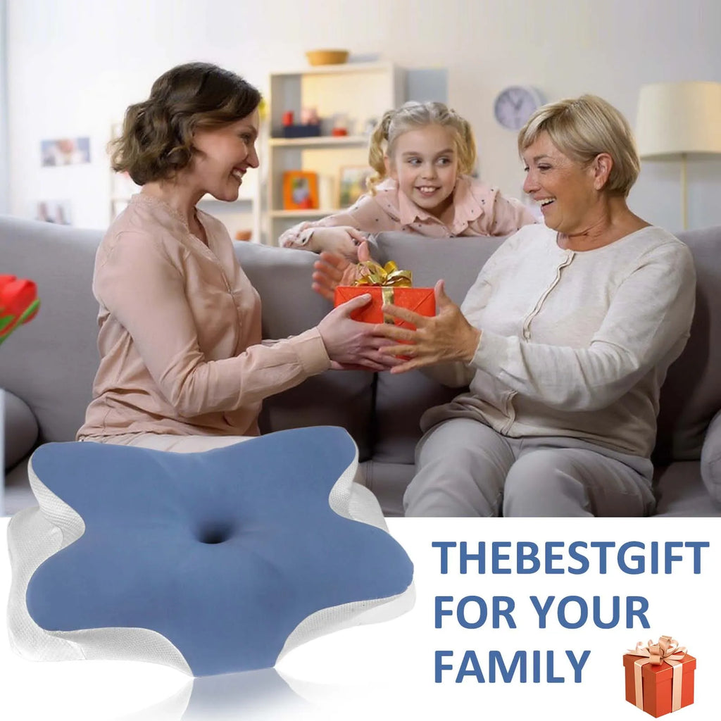 Memory Foam Cervical Pillow Ergonomic Neck Pillow Sleep Relaxation for Back and Side Sleepers Promoting Correct Spinal Alignment
