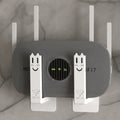2pcs Home Router Storage Box Wall Artifact Set-top Box Wall-mounted Fixture Support Bracket Wifi Placement Rack for Living Room