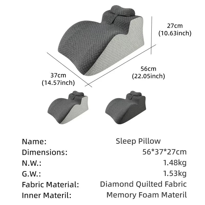 Calm Mood Deep Sleep Pillow Silent Noise Blocking Comfort Bed Pillow Memory Foam Filling For Bedroom Bed Use