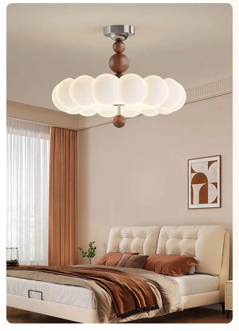 Modern Cream Style Bedroom Ceiling Lights LED Children's Room Cloud Light Warm Princess Room Boy Girl Bedroom Ceiling Lamps