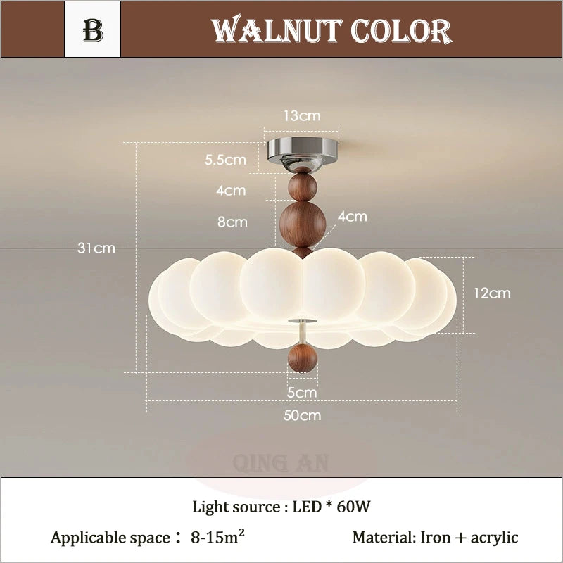 Modern Cream Style Bedroom Ceiling Lights LED Children's Room Cloud Light Warm Princess Room Boy Girl Bedroom Ceiling Lamps