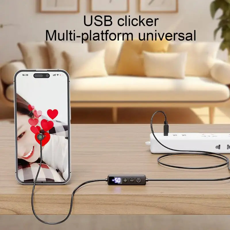 Screen Auto Clicker For Smart Phone Apps Video Live Streaming Gadget Silent Click Automatic Physical Tapper for Shopping Gaming