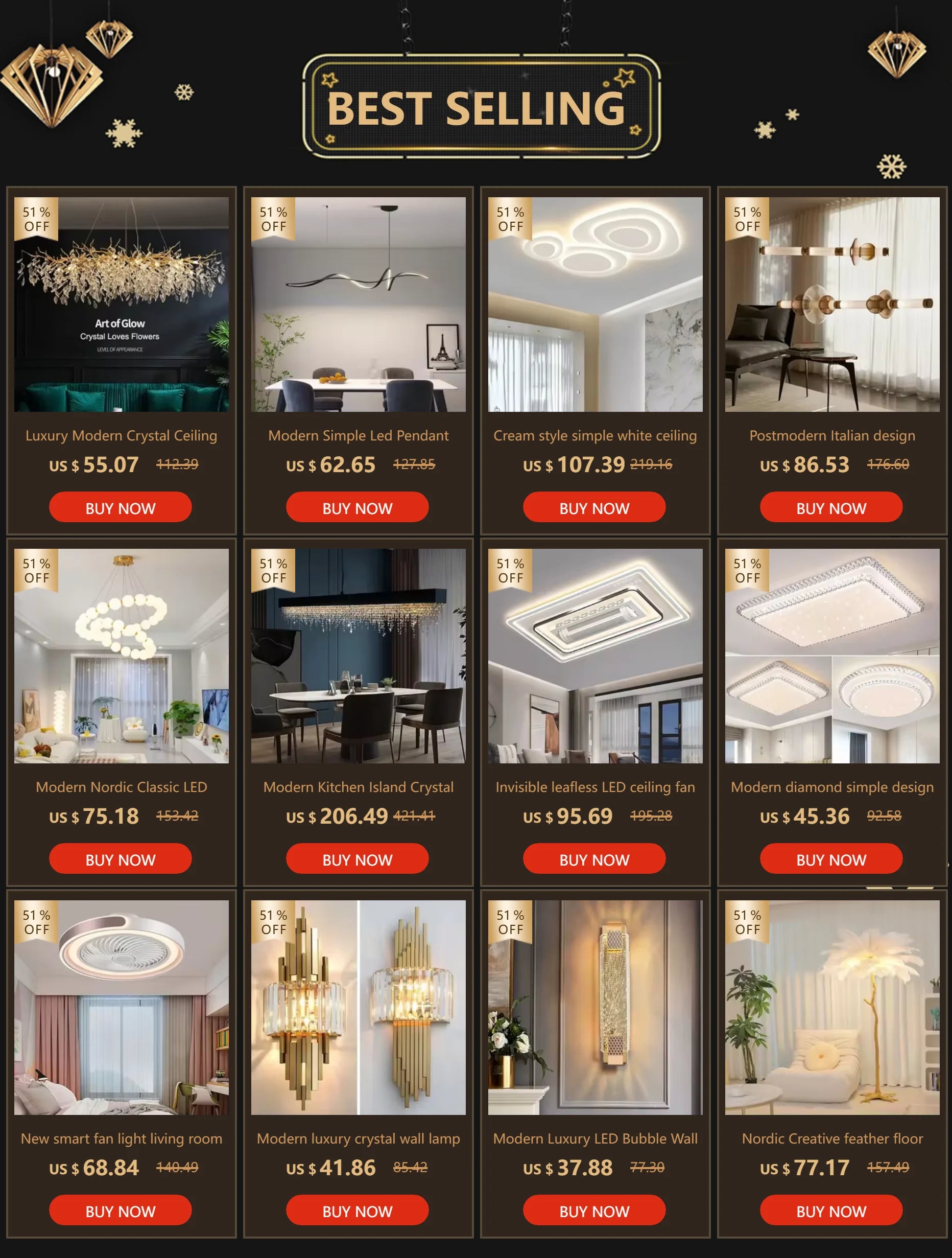 Bedroom Light Modern Minimalist Art Designer Suction Top High-end European Light Luxury Creative Ultra-thin Square Room Light