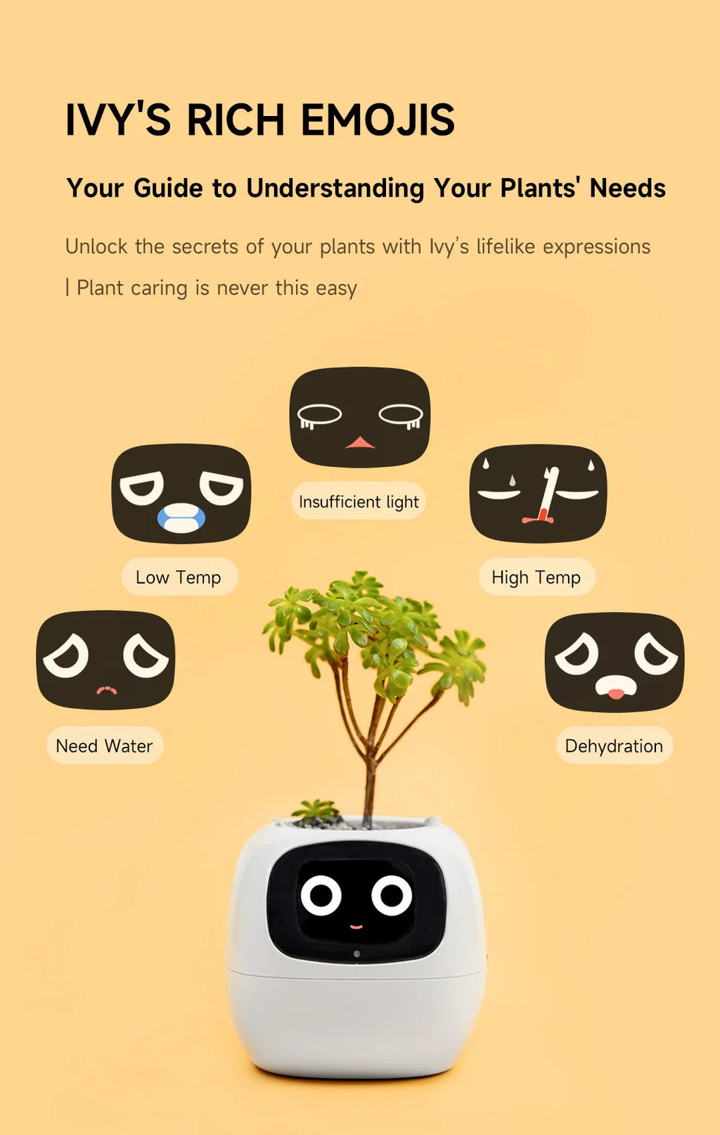 2026 NEW Second Generation Smart Planter Fun Over 49 Rich Expressions 7 Smart AI Chips Make Raising Plants Easy And Fun