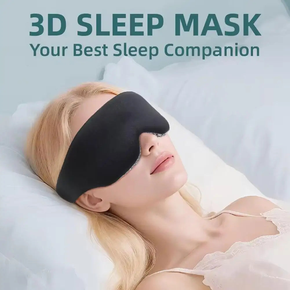 Sleep Mask for Sleeping - 3D Breathable Soft Comfortable Eye Mask Light Blocking Insomnia Relief,Adjustable Strap