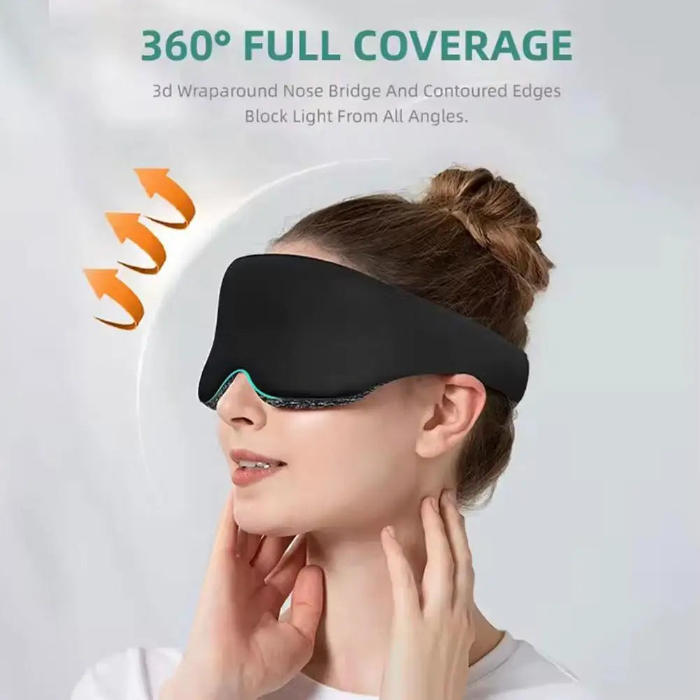 Sleep Mask for Sleeping - 3D Breathable Soft Comfortable Eye Mask Light Blocking Insomnia Relief,Adjustable Strap