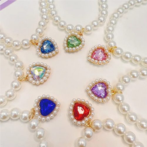 Adjustable Pet Pearl Necklace Accessories for Cats Gotas Animals Fashion Rhinestones Sphynx Cat Collar Kitten Dog collier chat