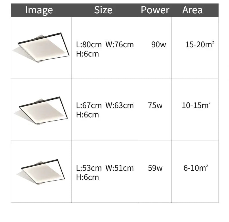 Bedroom Light Modern Minimalist Art Designer Suction Top High-end European Light Luxury Creative Ultra-thin Square Room Light
