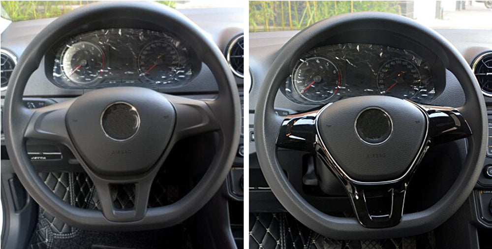 Car accessories Steering Wheel Trim For Volkswagen T-ROC C-TREK T-Cross TAYRON Phideon Teramont Atlas Arteon Fox MULTIVAN Sharan