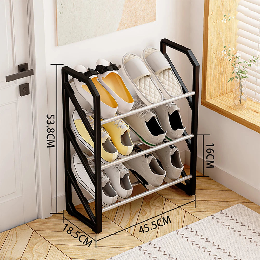 Dorm Room Storage Entryway Organization 50*18*5cm Ladder Shoe Rack Easy To Assemble Shoe Organizer Unit Shoe Rack