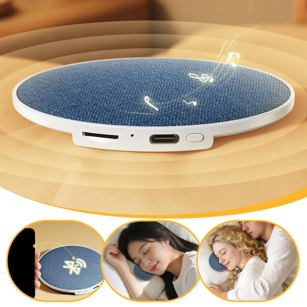 Under Pillow Bluetooth Speaker Ultrasonic Sleep Aid Device Dynamic Sound Bedside Sleep Relaxation Speaker
