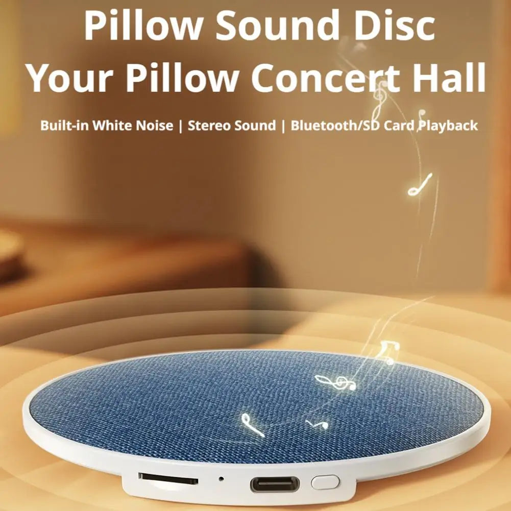 Under Pillow Bluetooth Speaker Ultrasonic Sleep Aid Device Dynamic Sound Bedside Sleep Relaxation Speaker