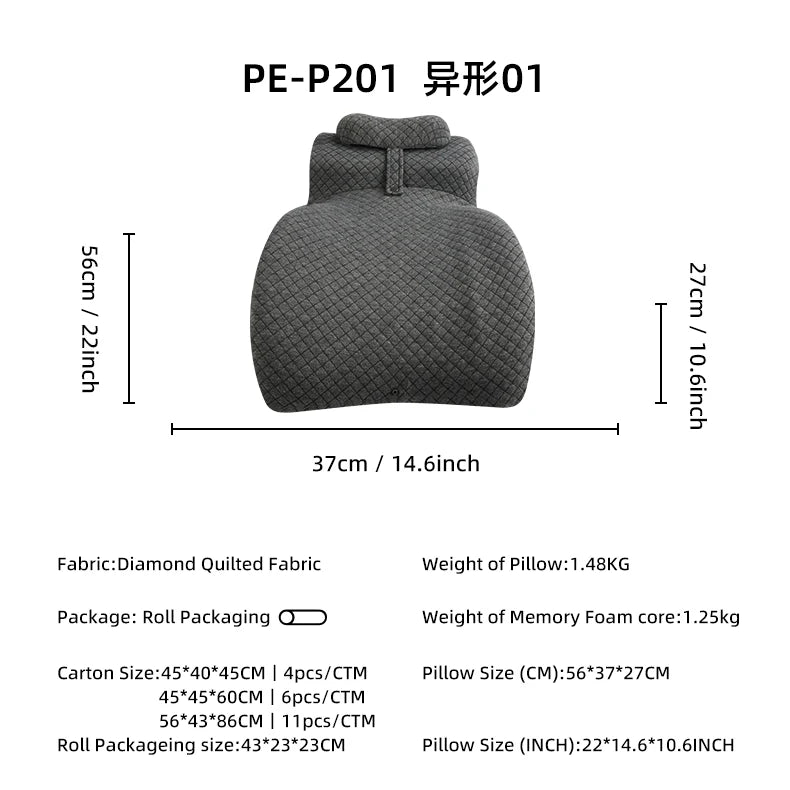 Calm Mood Deep Sleep Pillow Silent Noise Blocking Comfort Bed Pillow Memory Foam Filling For Bedroom Bed Use