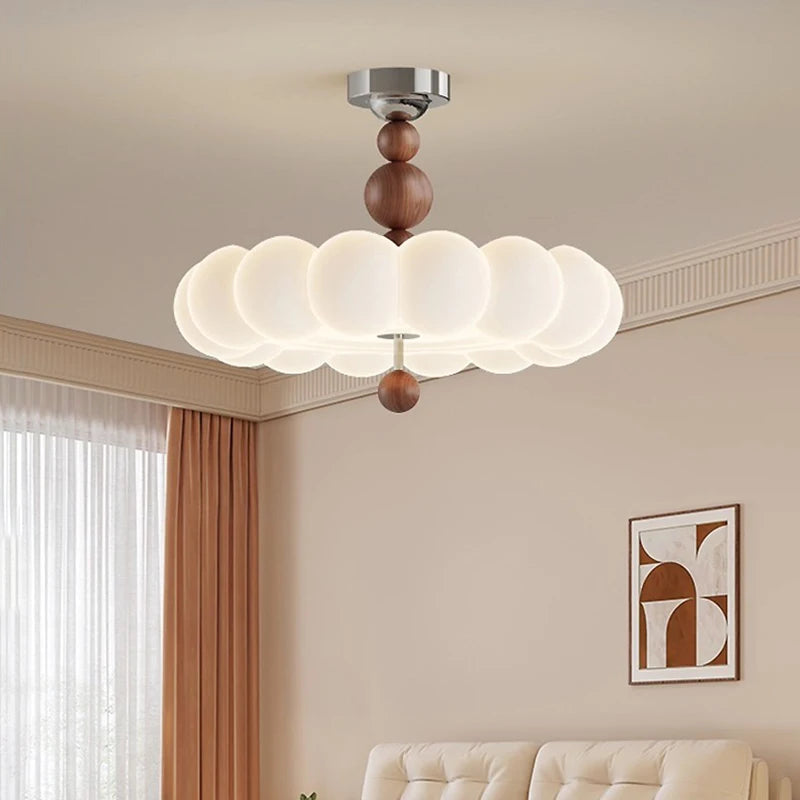 Modern Cream Style Bedroom Ceiling Lights LED Children's Room Cloud Light Warm Princess Room Boy Girl Bedroom Ceiling Lamps