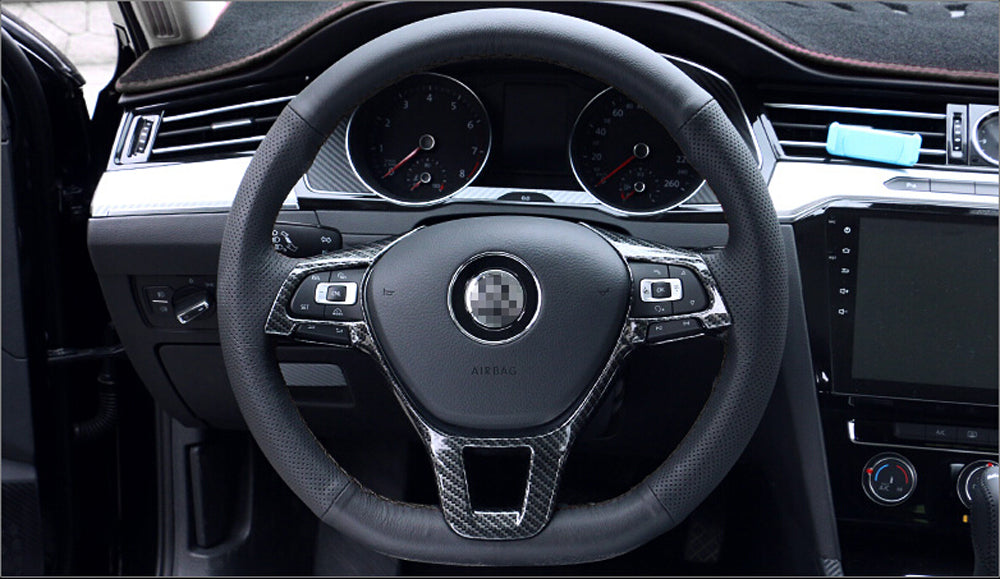 Car accessories Steering Wheel Trim For Volkswagen T-ROC C-TREK T-Cross TAYRON Phideon Teramont Atlas Arteon Fox MULTIVAN Sharan