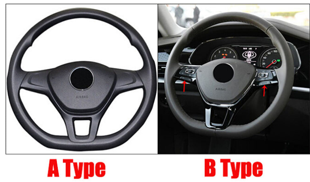 Car accessories Steering Wheel Trim For Volkswagen T-ROC C-TREK T-Cross TAYRON Phideon Teramont Atlas Arteon Fox MULTIVAN Sharan