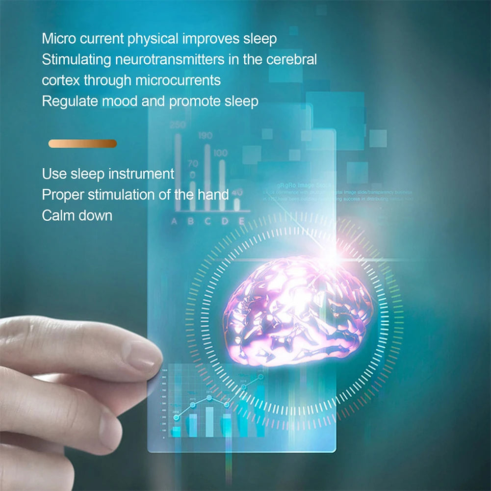 Sleep Aid Machine Focus Attention Handheld Micro-Current Instrument   Relief Holding Sleep Device for Fast Asleep