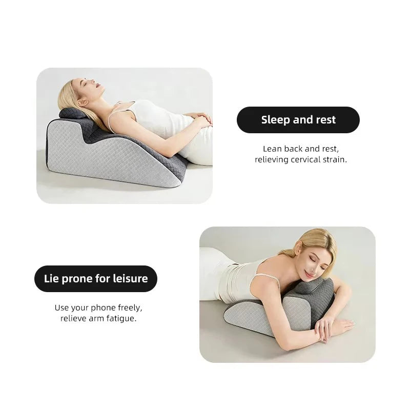 Calm Mood Deep Sleep Pillow Silent Noise Blocking Comfort Bed Pillow Memory Foam Filling For Bedroom Bed Use