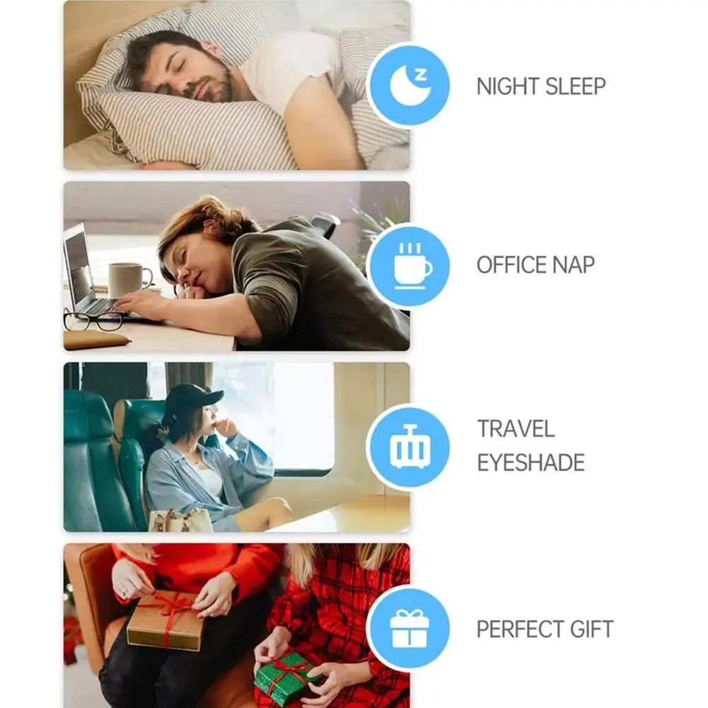 Sleep Mask for Sleeping - 3D Breathable Soft Comfortable Eye Mask Light Blocking Insomnia Relief,Adjustable Strap