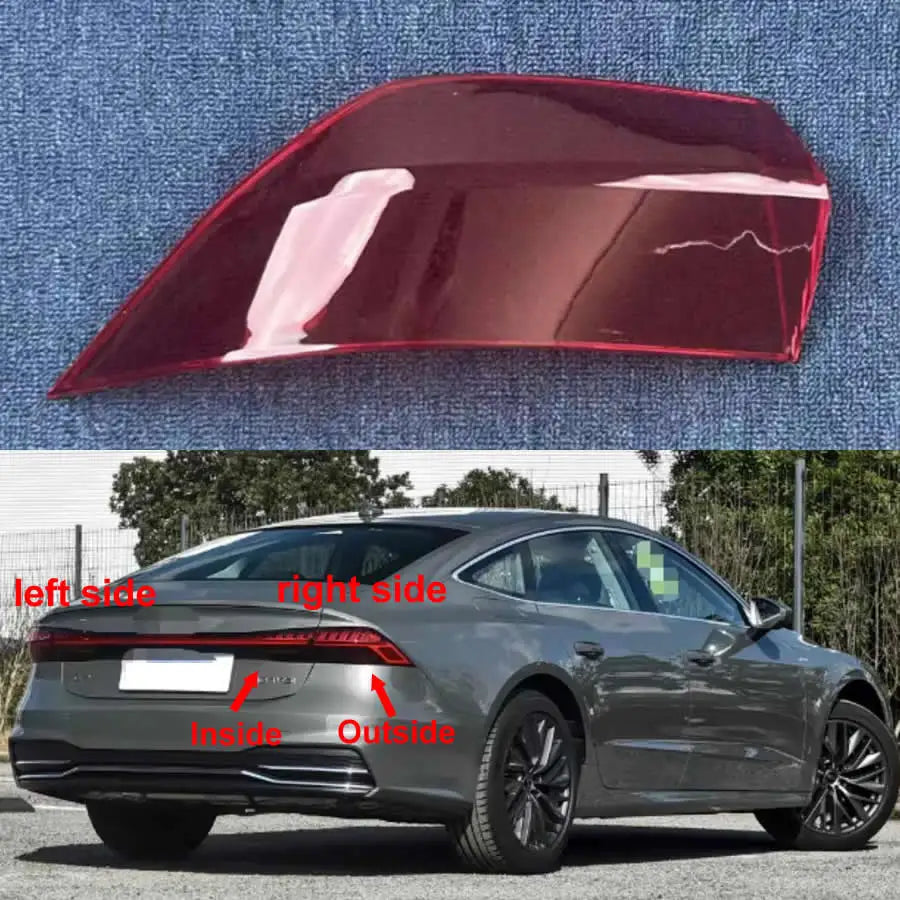 For Audi A7 2019 2020 2021-2025 Car Accessories Outside Taillight Tail Lamp Cover Rear Signal Parking Light Shell Plexiglass