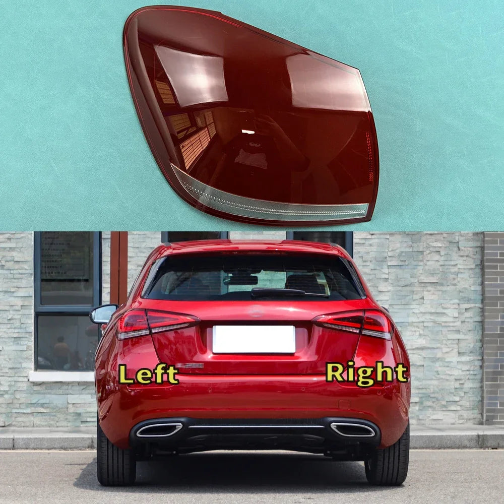 For Mercedes-Benz A-CLASS W177 Hatchback 2019 2020 2021 2022 Car Accessories Outer Tail Lamp Cover Brake Lights Shell Plexiglass