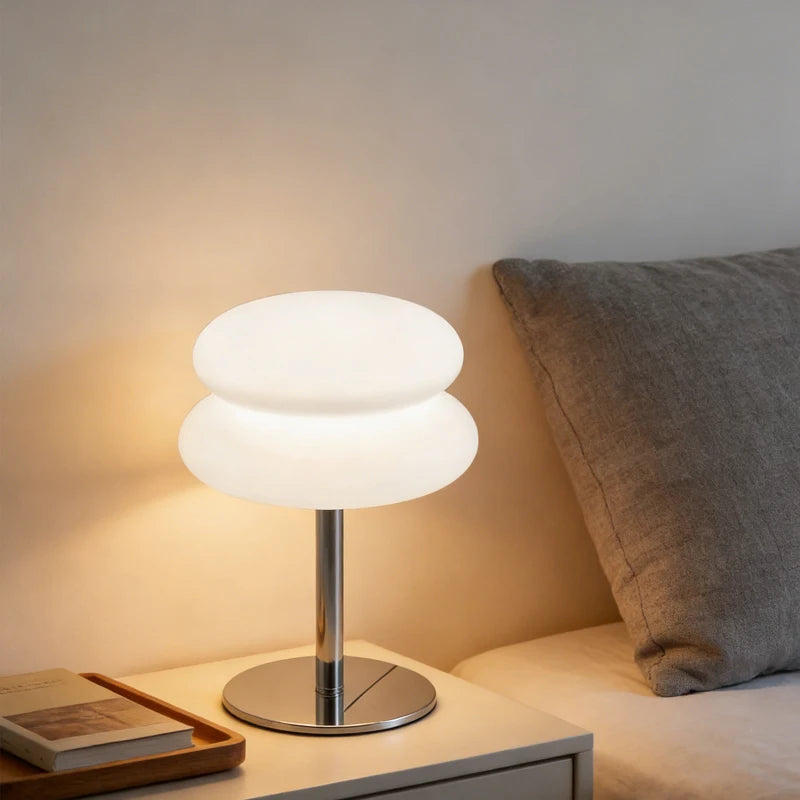 Bedroom Table Lamps Bedside Lamp Bread Shaped Living Room Ambient Light Night Stand Eye Protection Lamp Home Decoration Gifts