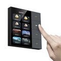 New 3.5 Inch Smart Wall Switch Touch Screen 4 Groups Switch 8-Way Scene Radar Sensor Dimming Switch Curtain Tuya Zigbee A