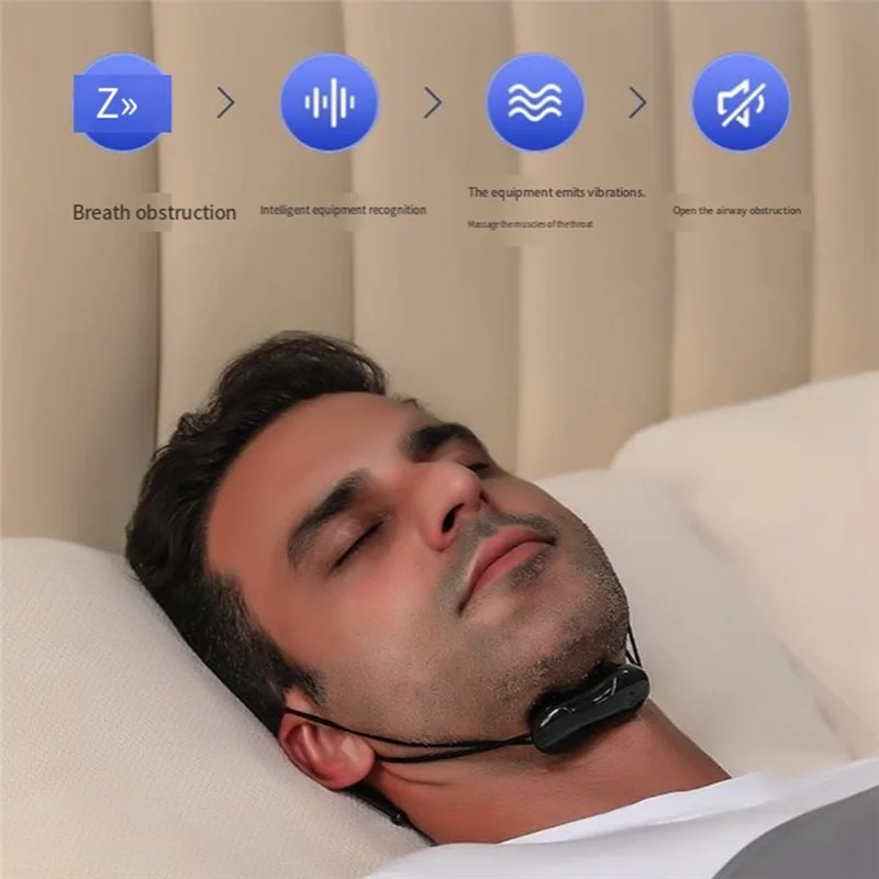 Sleep Aid Intelligent Electric Anti-Snoring Device Breathing Corrector Correction Health Improvement