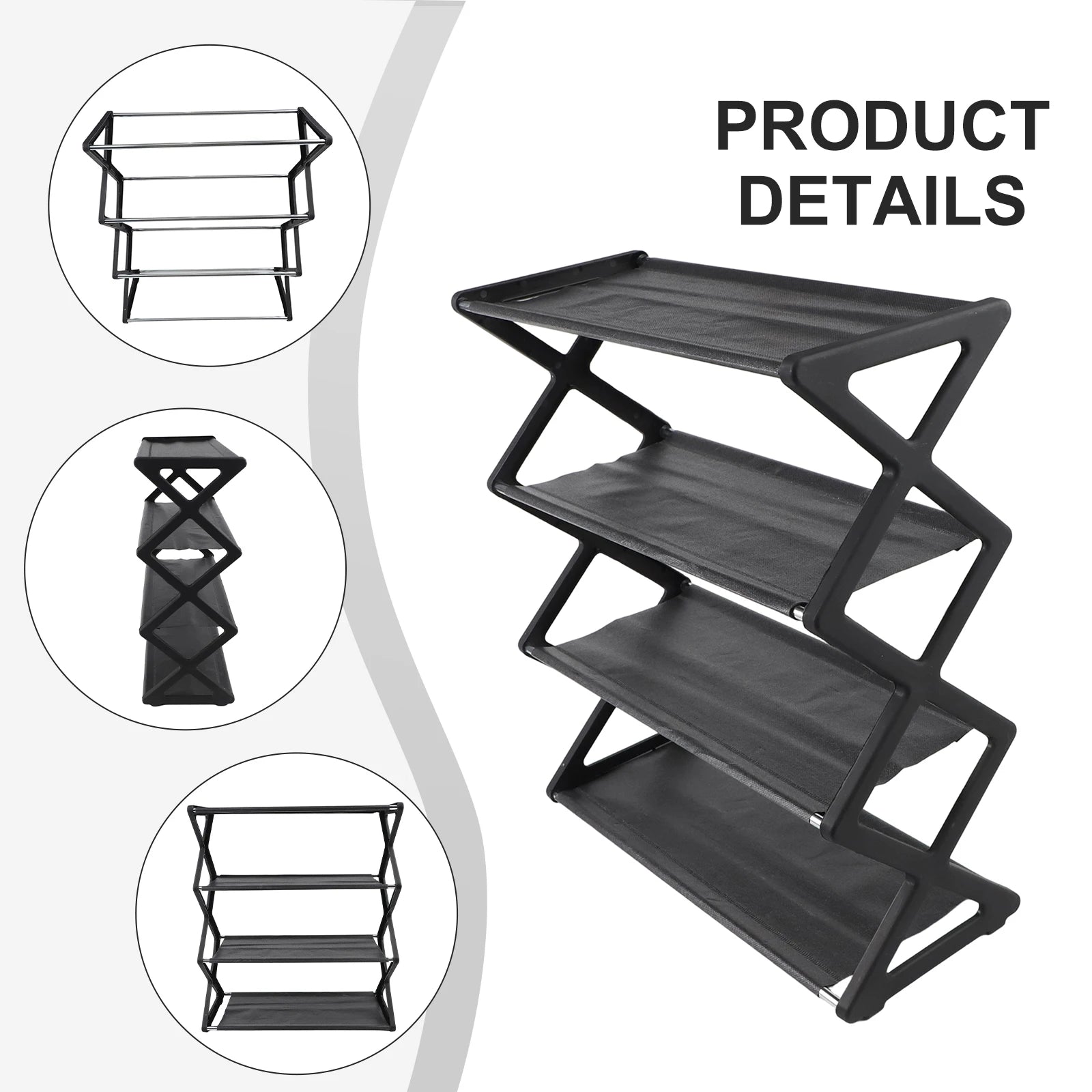 Dorm Room Storage Entryway Organization 50*18*5cm Ladder Shoe Rack Easy To Assemble Shoe Organizer Unit Shoe Rack