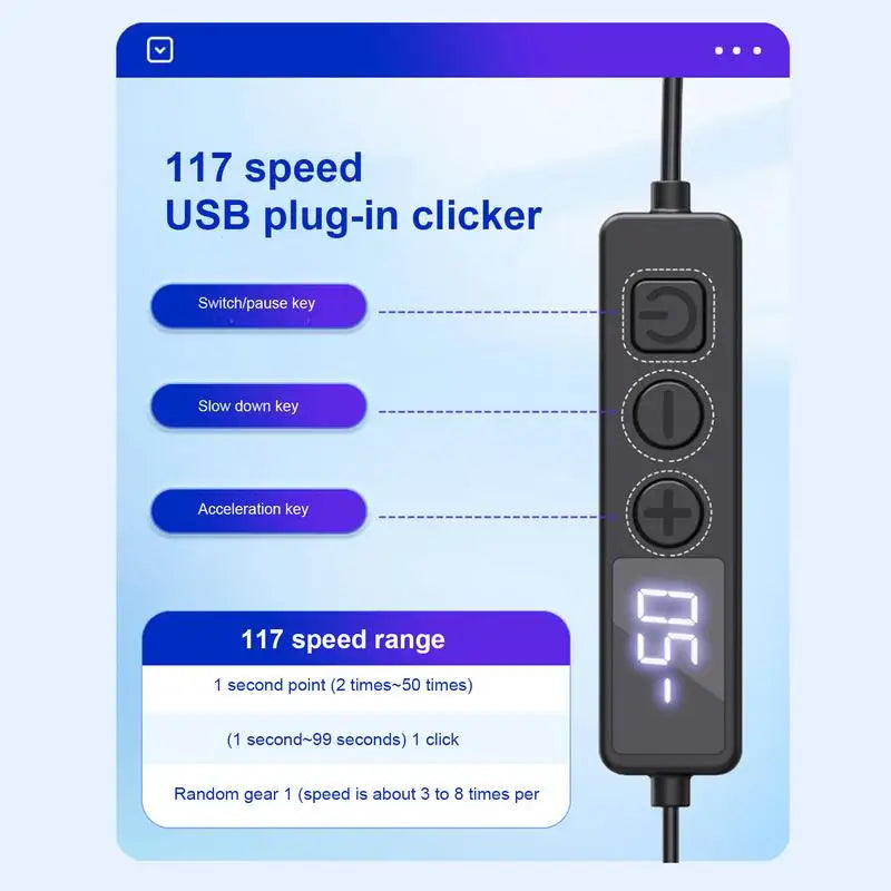 Screen Auto Clicker For Smart Phone Apps Video Live Streaming Gadget Silent Click Automatic Physical Tapper for Shopping Gaming