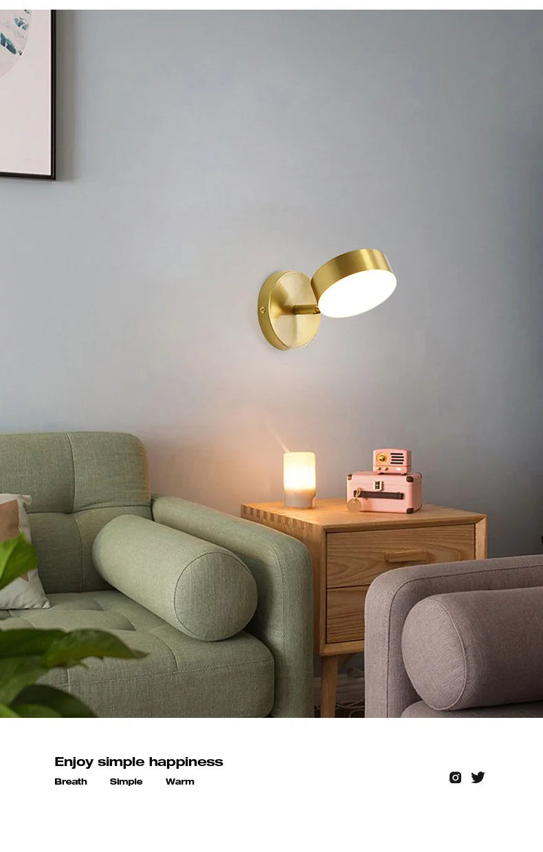 Room Decor Headboard Nordic Modern Simple Creative Living Room Bedroom Staircase Balcony Corridor Bathroom LED Wall Light