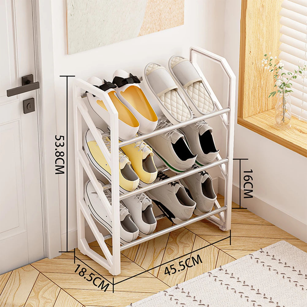 Dorm Room Storage Entryway Organization 50*18*5cm Ladder Shoe Rack Easy To Assemble Shoe Organizer Unit Shoe Rack