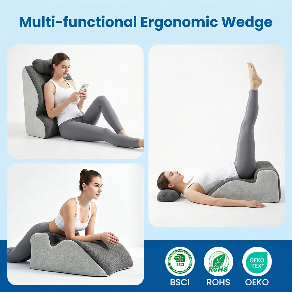 Calm Mood Deep Sleep Pillow Silent Noise Blocking Comfort Bed Pillow Memory Foam Filling For Bedroom Bed Use