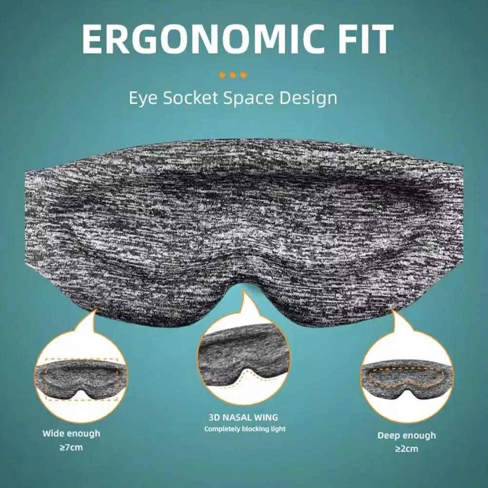 Sleep Mask for Sleeping - 3D Breathable Soft Comfortable Eye Mask Light Blocking Insomnia Relief,Adjustable Strap
