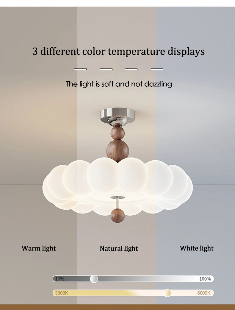 Modern Cream Style Bedroom Ceiling Lights LED Children's Room Cloud Light Warm Princess Room Boy Girl Bedroom Ceiling Lamps