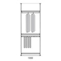 Storage Rack Wardrobe Open Cloakroom Bedroom Simple Angle Steel Clothes Hanger Household Floor-Standing Multi-Layer Storage Rack