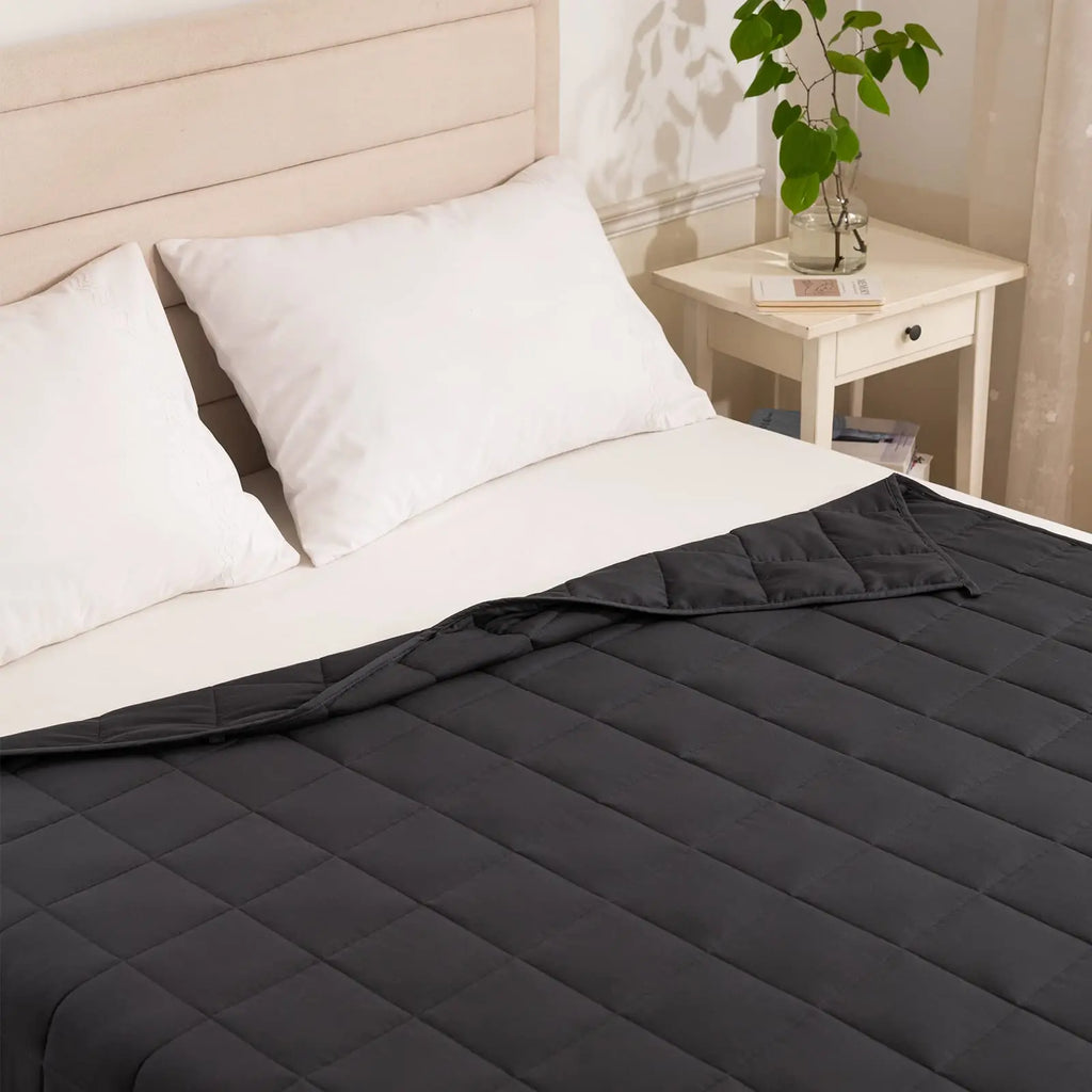 Good Nite Weighted Blanket for Adults - 4/6/8kg Heavy Double Blanket, Improves Sleep & Relaxation (Grey