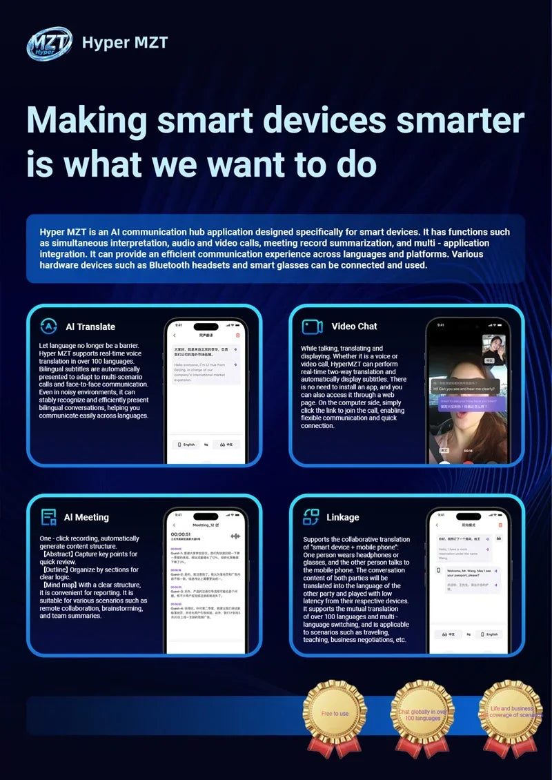 High‑Tech Electrochromic Smart Glasses, Bluetooth Touch‑Controlled Dimming , Premium Multifunctional Design with AI Real‑Time