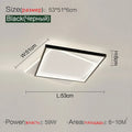 Bedroom Light Modern Minimalist Art Designer Suction Top High-end European Light Luxury Creative Ultra-thin Square Room Light