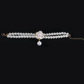 Pet Accessories Double Layer Pearl Pet Necklace Sweet Flower Pendant Cat Neck Chain Adjustable Pet Pearl Collar Photograph
