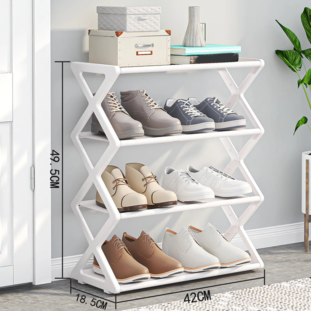 Dorm Room Storage Entryway Organization 50*18*5cm Ladder Shoe Rack Easy To Assemble Shoe Organizer Unit Shoe Rack